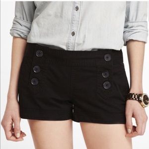 Black Express Sailor Shorts Button Up